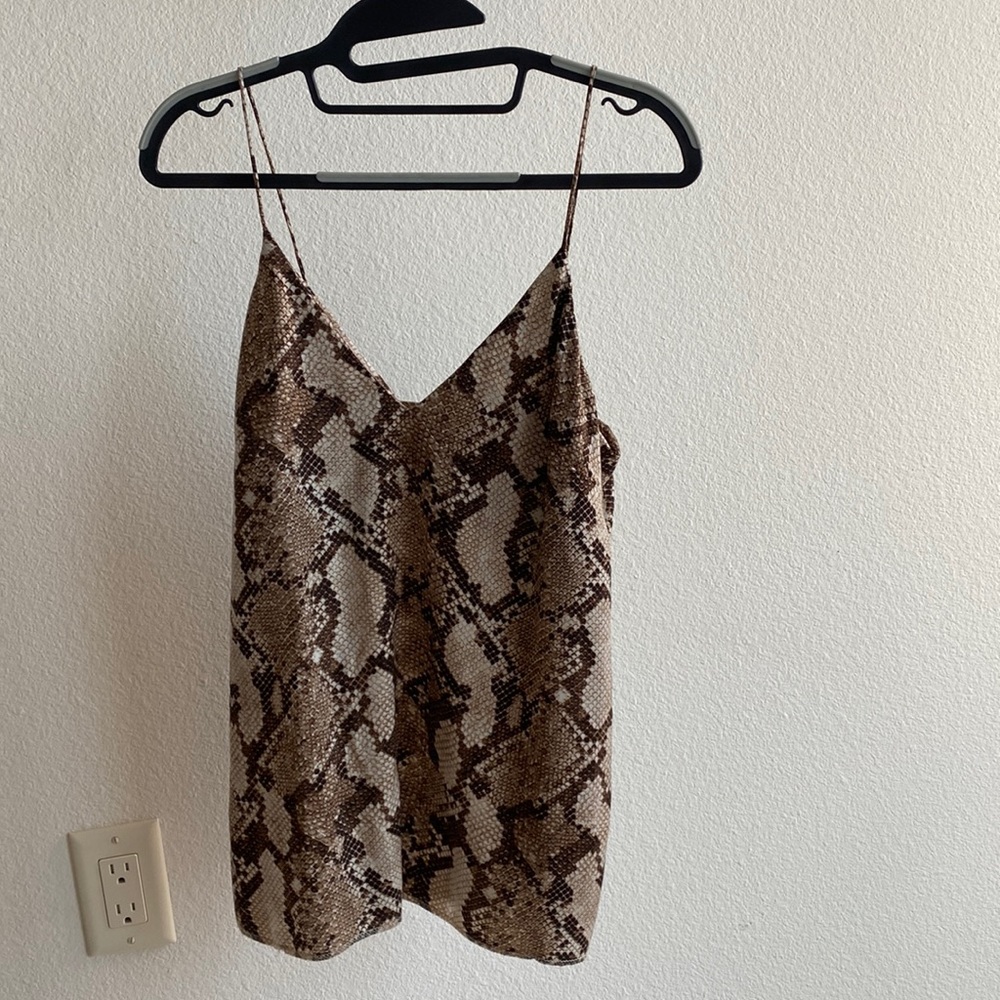 Snake Skin Silk Tank